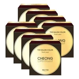 청담스타일 포레스트 더 살롱 컬러 골드라벨 염색약 와인브라운X8개