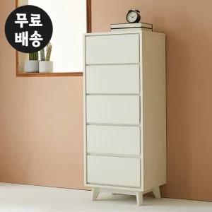 레체 5단 서랍장 틈새 미니 서랍 체스트(500/화이트)