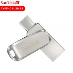 3.0 USB 메모리 3.2 드라이브 대용량 C타입 귀여운 기존 SanDisk SDDDC4 Ultra Luxe 3.1 플래시 유형 C 256