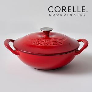 코렐 코디네이츠 무쇠 스칼렛 21cm 웍냄비
