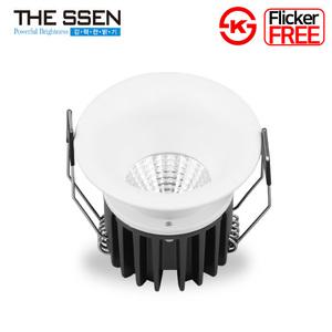 더쎈 LED 다운라이트 델링 2인치 COB 8W 움푹 슬림테 가구 매입등 플리커프리 매립등