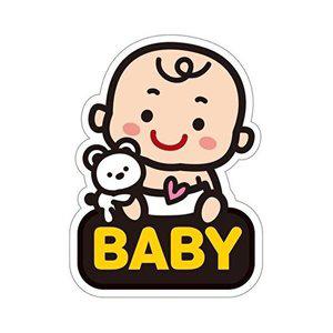 [셀러허브 패션][JHQRNI41_4B]고휘도 자동차스티커 11x15cm 자석 baby