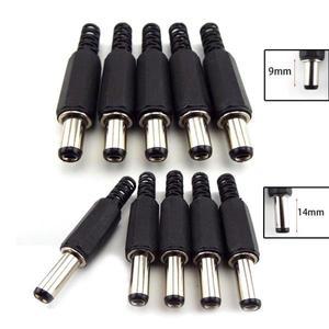 DC 수 전원 공급 잭 어댑터 플러그 커넥터 DIY 프로젝트용 소켓 9mm 5.5mm x