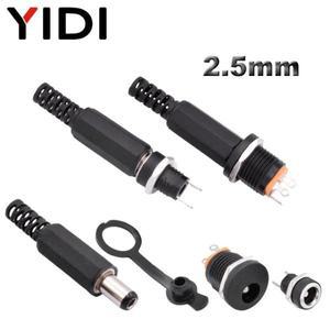 암수 어댑터 패널 마운트 단자 전원 공급 잭 소켓 캡 5 세트 10 5.5x2.5mm 12V DC 커넥터 022