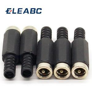 5개 2.1mm x 암 DC 전원 소켓 잭 커넥터 어댑터