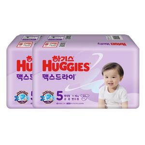 하기스 맥스드라이 밴드 5단계 공용 50매x2팩