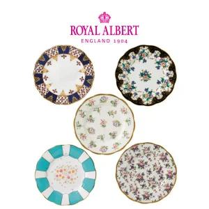 [롯데백화점]로얄알버트 100주년 리프레시 20cm 중접시 5P 세트(전기)