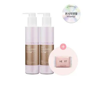 [질경이] 홈쇼핑 부문 1위 여성청결제 데일리 에코아 워시 골드젤 200ml x2개+마음 생리대 중형(4개입)