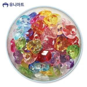 (5000통)(하트 2cm) 유니아트 모양 비즈 19번/컬러/키링/공예/세트/비즈발/만들기/DIY/어린이/재료/부자재