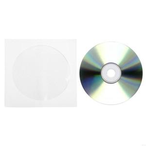 M5TD 50개 케이스 커버 봉투 세트용 5인치 종이 DVD 플랩