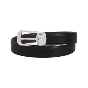 [몽블랑] 남성 30mm Rectangular 유광 가죽 벨트(R1)(116579)
