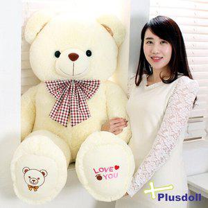 뉴 러브유 러브스마일베어 곰인형 크림색135cm/선물포장
