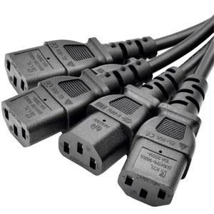 IEC 320 C14 플러그 4XC13 Y형 스플리터 전원 코드 C13 250V 10A 케이블