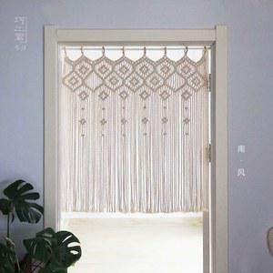 라메 바란스 문발 실커튼 라탄 리개 DIY 태슬 높이 100CM 라메커튼