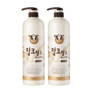 과일나라 밀크 퐁당 우유 바디로션 1000ml x2개 대용량
