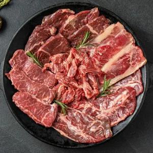 [롯데백화점]고기중독 고기중독 소고기 모듬세트800g(소갈비살/부채살/우삼겹/살치살)