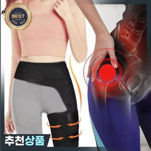 압축 엉덩이 받침대 지원 벨트 조정  풀린 사타구니 근육 교정기 랩 관절 보호대 Legwarmers