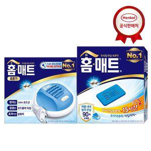 [헨켈][리필 30매 증정] 모기약 홈매트 코드롤러 훈증기+90매