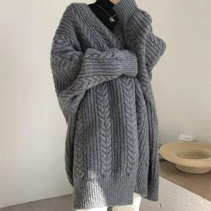 ONM 2컬러 카디건 로브 여자 가을 롱 루즈핏 가디