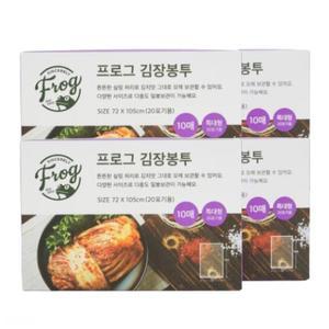 프로그 김장봉투 특대 20포기용 다용도 비닐 10매 X4
