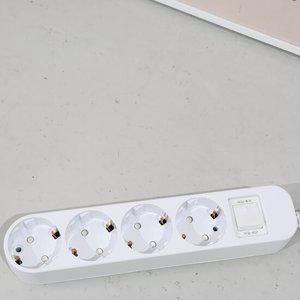 국산 과부하차단 멀티탭 4구 3m 16A 3200W 멀티 콘센트