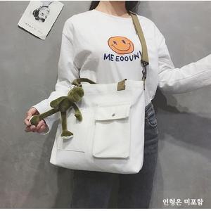[라일리] Rly 좋은 품질 캐주얼 보조가방 옆으로매는 학원보조가방