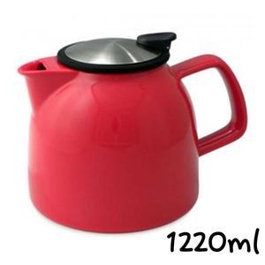 [BZEJ3KLM_49]세라믹 레드 티포트 1220ml 도자기티포트 티