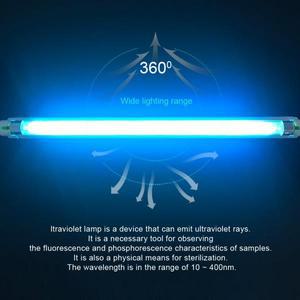 UVC 석영 자외선 램프 220V 6W 8W 살균기 T5 튜브 전구 LED 오존 소독