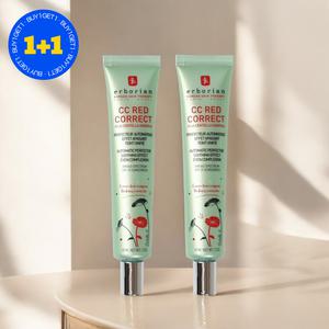에르보리앙 CC 크림 레드 코렉트 15ml 2개