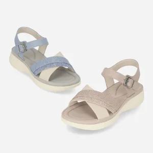엘칸토 HC06 여성 보석장식 샌들 4CM 데일리 추천 편한 슈즈 LCWW28U526