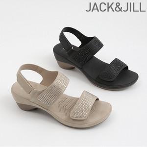 블링블링 벨크로 스트랩 쿠션 샌들(JB5Z312)