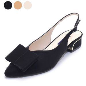 [갤러리아] SAERA 세라 여성 리본 포인트 슬링백 샌들 S22G400 블랙 3CM
