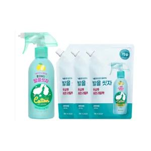 온더바디 코튼 풋 발을씻자 풋샴푸 레몬민트향 385ml+리필 500ml 3개