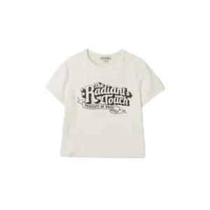 국내매장판 후아유 반팔 Printing Fitted Crop WHRAF2531F