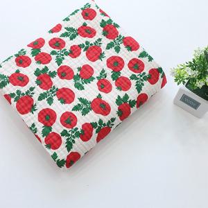 거즈원단 체크원단 요루 양면 사중거즈 토마토 나라 C0