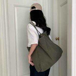 [라일리] Rly 빅사이즈 대형 코튼 에코백 토트백 숄더백 여성 여행