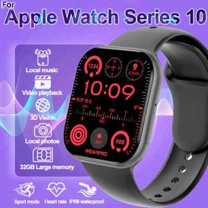 2025 새로운 Apple Watch Series 10 여성 SmartWatch GPS 트랙 블루투스 통화 NFC IP68 방수 나침반 남성 Smartwatch