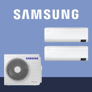 삼성 2IN1 무풍 벽걸이에어컨 인버터 1등급 올인원 시스템 설치비 별도 6평+15평