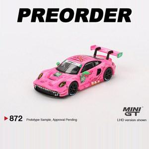 버지니아 록시 핑크 합금 자동차 모델 872 MINIGT 1 64 GT3 R 911 80 AO 레이싱