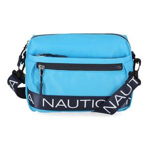 Nautica 나일론 빈 크로스바디/벨트 백 조절 가능한 어깨끈 포함 인디고.