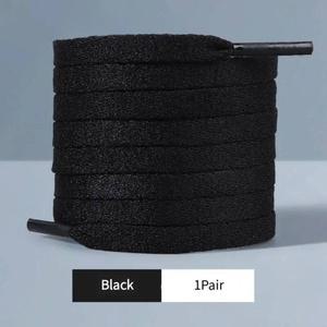 안풀리는신발끈클립 무매듭 매듭없는 마그네틱 운동화 용 6mm 너비 플랫 신발 끈 마이크로 탄성 흰색