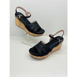 [갤러리아] 고세 데일리 여성 스톤패턴 스트랩 웨지힐 샌들 GDS5S040 블랙 7cm