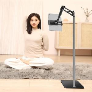 핸드폰 태블릿 아이패드 침대 소파 스탠드 자바라거치대 슬림 스탠딩 각도조절 길이조절 누워서 주방 튼튼