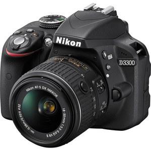 Nikon D3300 24.2 MP CMOS 디지털 SLR 및 Auto Focus-S DX Nikkor 18-55mm f/3.5-5.6G VR II 줌 렌즈(블랙)