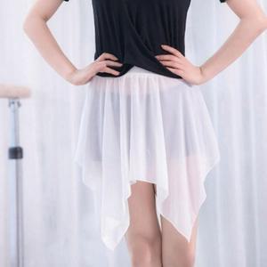 [오노마] ONM 다용도 피트 여성 폴발레 쉬폰 밴딩 스커트