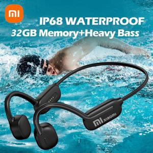 Xiaomi 뼈 전도 이어폰 무선 오픈 헤드셋 블루투스 5.3 IPX8 수영 헤드폰 32GB MP3 스포츠 이어 버드