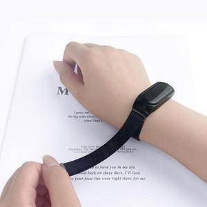 Xiaomi Mi Band 용 시계줄 8 9 7 6 스트랩 Miband Correa 스테인레스 스틸 밀라노 마그네틱 루프 손목 벨트
