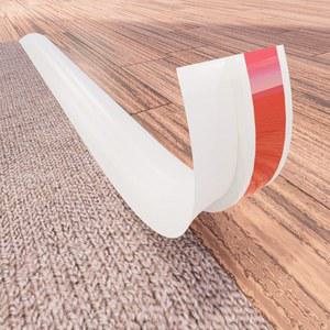 높이가 5mm/0.2인치 미만인 임계 전이를 위한 CUKIU 3.28FT PVC 바닥 전이 스트립, 필 앤 스틱 몰딩 트림, 카펫 및 가장자리 카펫에서 타일로의 스트립(흰색)