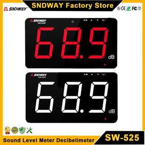 SNDWAY SW-525C 사운드 레벨 미터 벽걸이 형 데시벨 디지털 소음 dB
