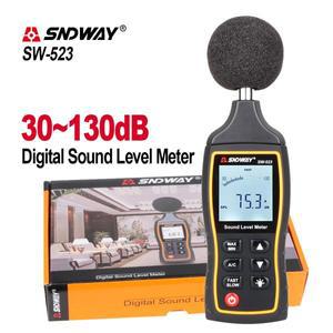 SNDWAY LCD 디지털 사운드 소음 레벨 미터 전문 데시벨 SW-523